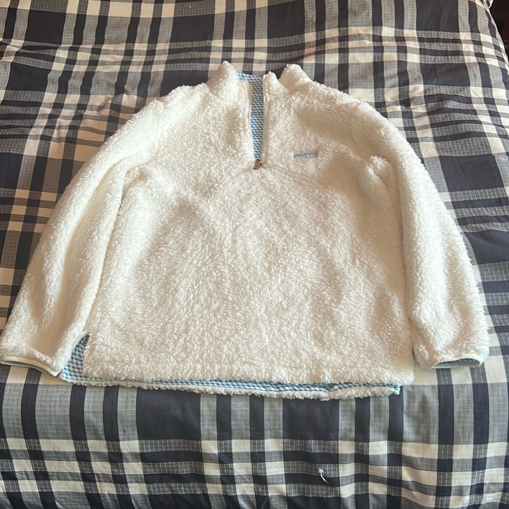 Reversible wool USA Palm sweater